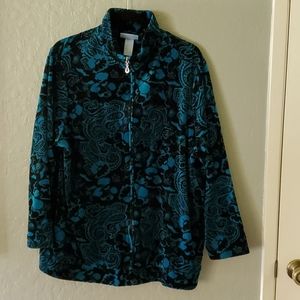 Cozy Velour Printed Jacket